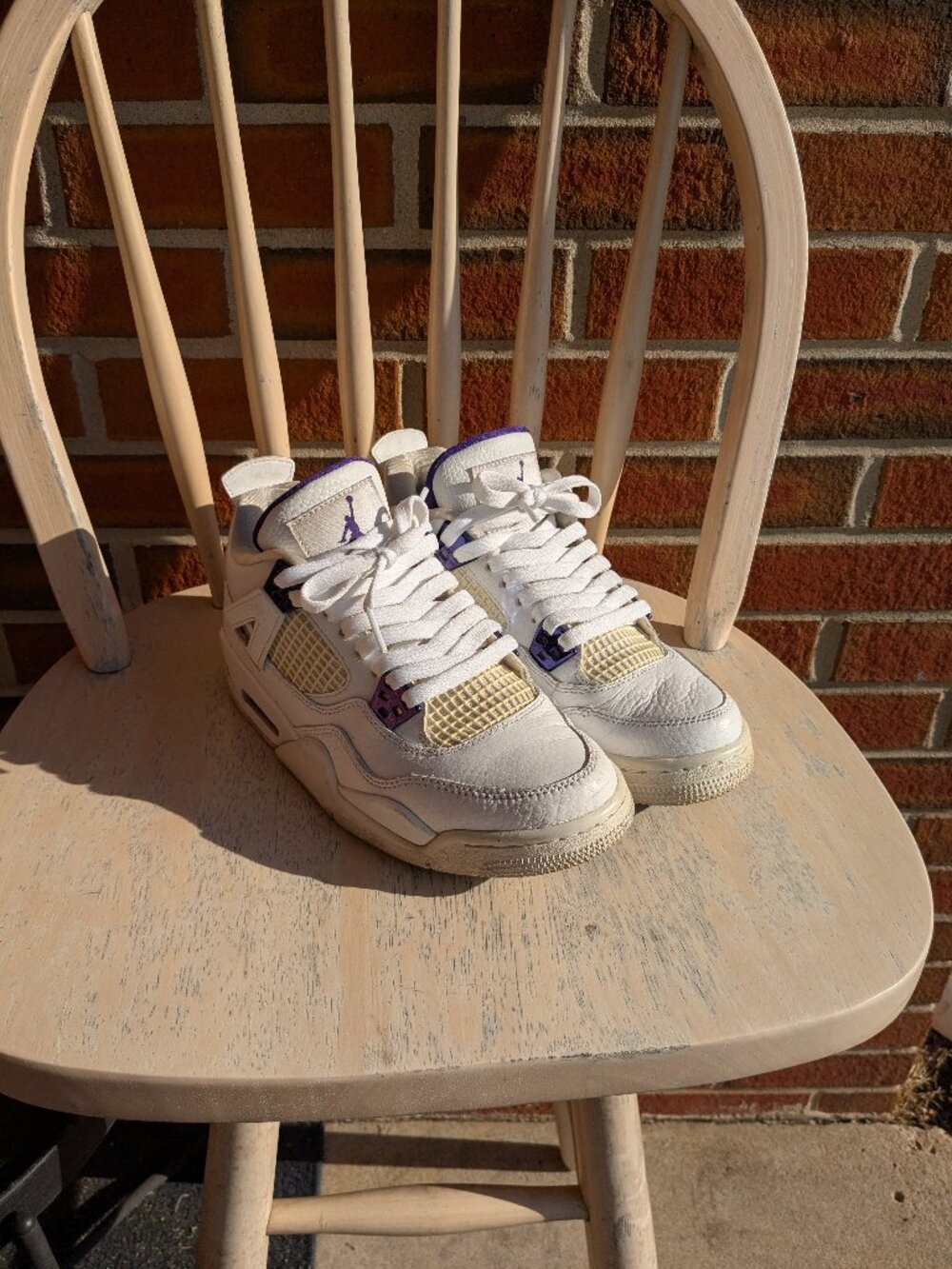 Air Jordan 4 Retro GS Purple Metallic 6Y 408452-115